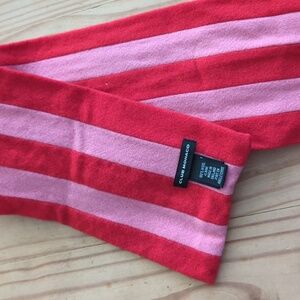 Vintage Club Monaco 100% wool candy striped scarf